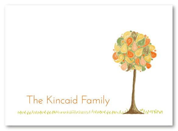 Fun Fall Tree Stationery