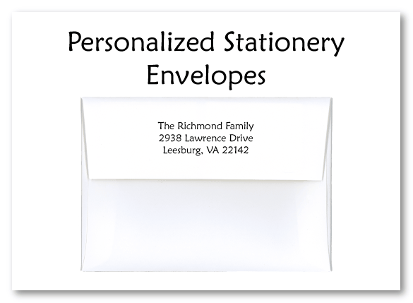 Personalized Stationery Envelopes