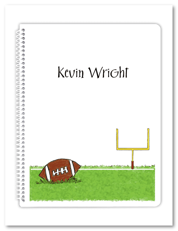 Football Spiral Notebook