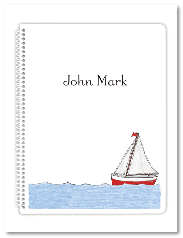 Sailboat Spiral Notebook