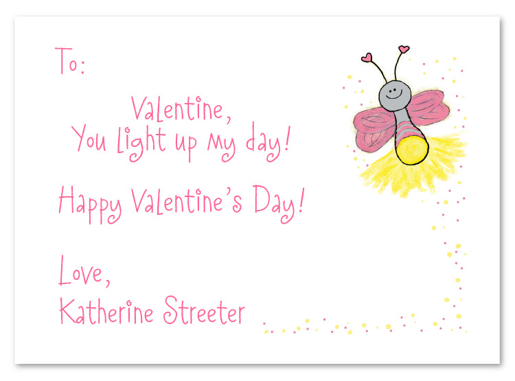Firefly Valentine Flat Notecard